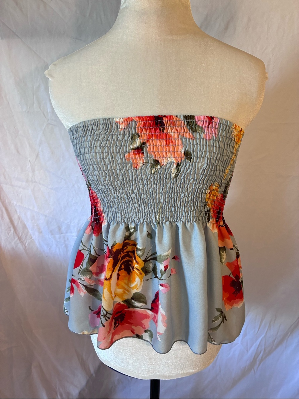 Teenbell Floral Smocked Tube Top
